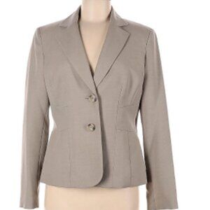 NWOT Kasper Women's Blazer Jacket Size 8 Beige